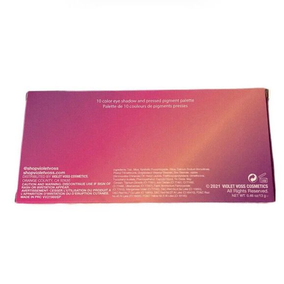 Violet Voss Violet Sunset Eye Shadow Palette 10 Shades $36 Full Size NIB - Picture 6 of 6